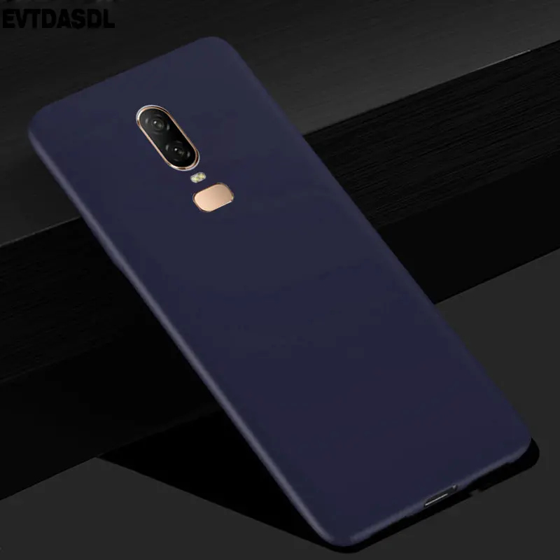 Матовая Карамельный цвет чехол для OnePlus 6 шесть A6000 Мягкая силиконовая задняя