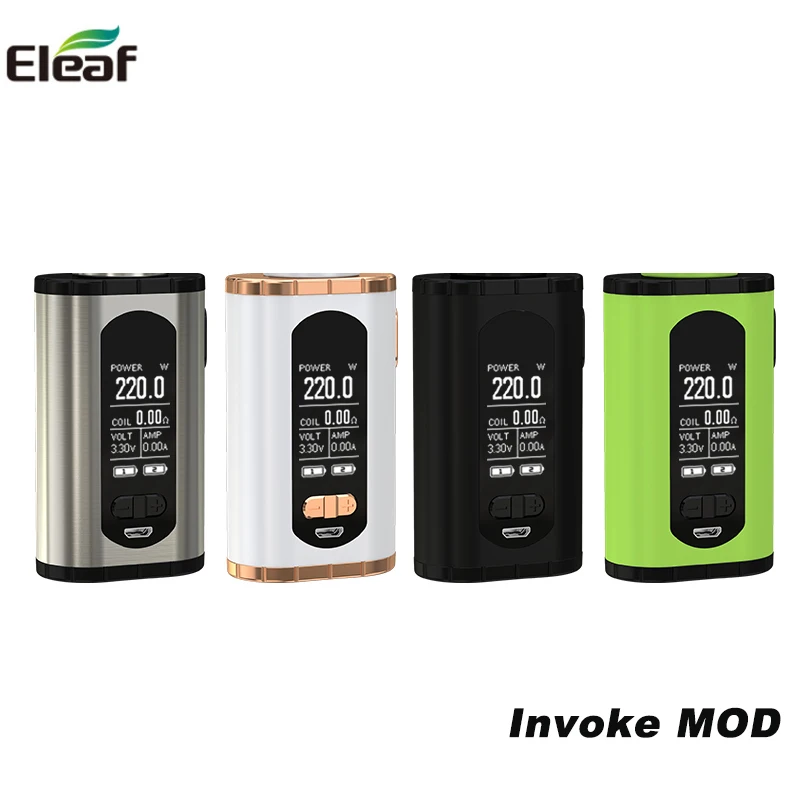 Оригинальный бокс мод Eleaf Invoke 220 Вт вейп с поддержкой атомайзера Ello T RBA RDA