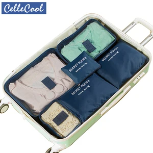 Дорожная сумка для женщин и мужчин, 6 шт.компл., дорожная Сетчатая Сумка в сумке, органайзер для багажа, Упаковочная косметичка, органайзер для одежды