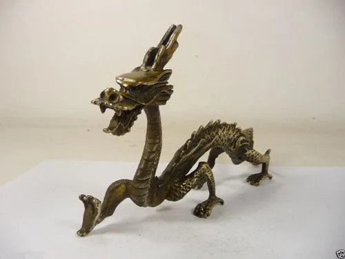 

christmas collectible old china handwork superb copper carved vivid dragon statue halloween