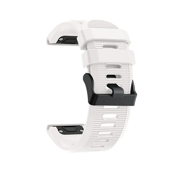 Белый Ремешок для часов 26 мм 22 мм 20 мм для Garmin Fenix 5X5 5S Plus 3 3 HR Forerunner 935 945 ремешок для часов Quick Release Easy fit - Цвет: Белый