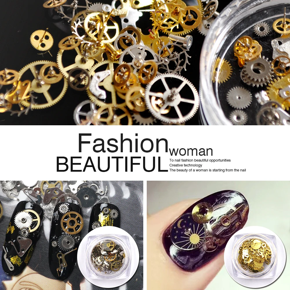 1 коробка ультра-тонкие Стразы в стиле панк для ногтей шпильки 3D украшения ногти