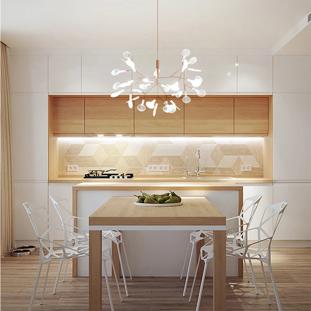 Светодиодный люстры люстра Подвеска светодиодный дизайн Дерево листьев