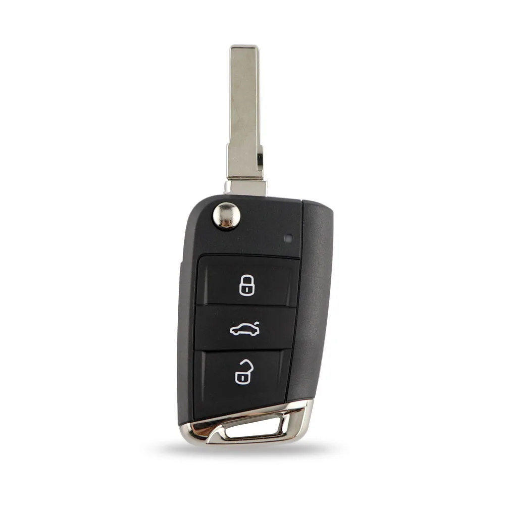 Оригинальный складной дистанционный ключ YIQIXIN с 3 кнопками для VW Volkswagen Golf 7 MK7 Lamando
