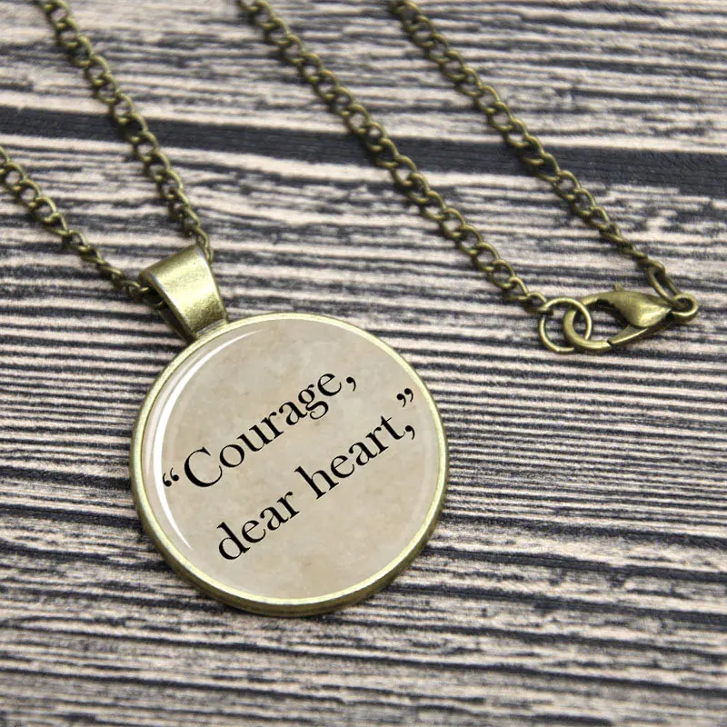 Conles of Narnia ожерелье с цитатой брелок Aslan, C. S. Lewis неправильный будет прав брелок - Окраска металла: B4176