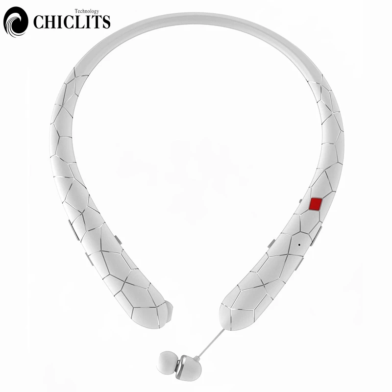 Bluetooth 4 1 гарнитура шейным спортивные наушники с выдвижной беспроводной стерео