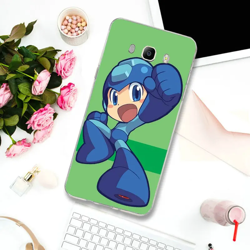 Soft TPU Cell Phone Cases for Samsung S2 S3 S4 S5 Mini S6 S7 Edge S8 S9 S10 Plus Lite Note 5 8 9 Hot Mega Man | Мобильные телефоны