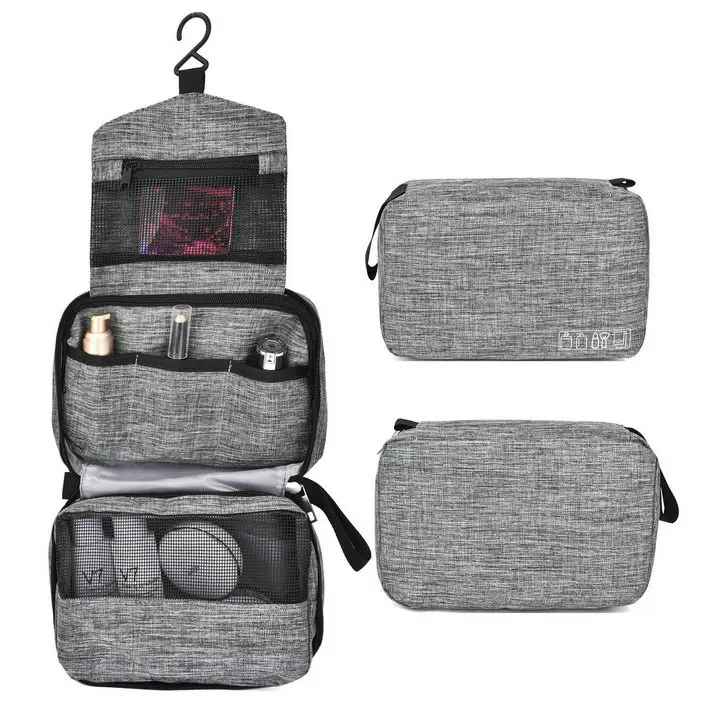 Gray Toiletry Bag Soperwillton мужская сумка для туалетных принадлежностей подвесной дорожный набор для бритья Dopp сумка-Органайзер идеальный аксессуар для путешествий Подарок roupa feminina - Цвет: Gray Toiletry Bag
