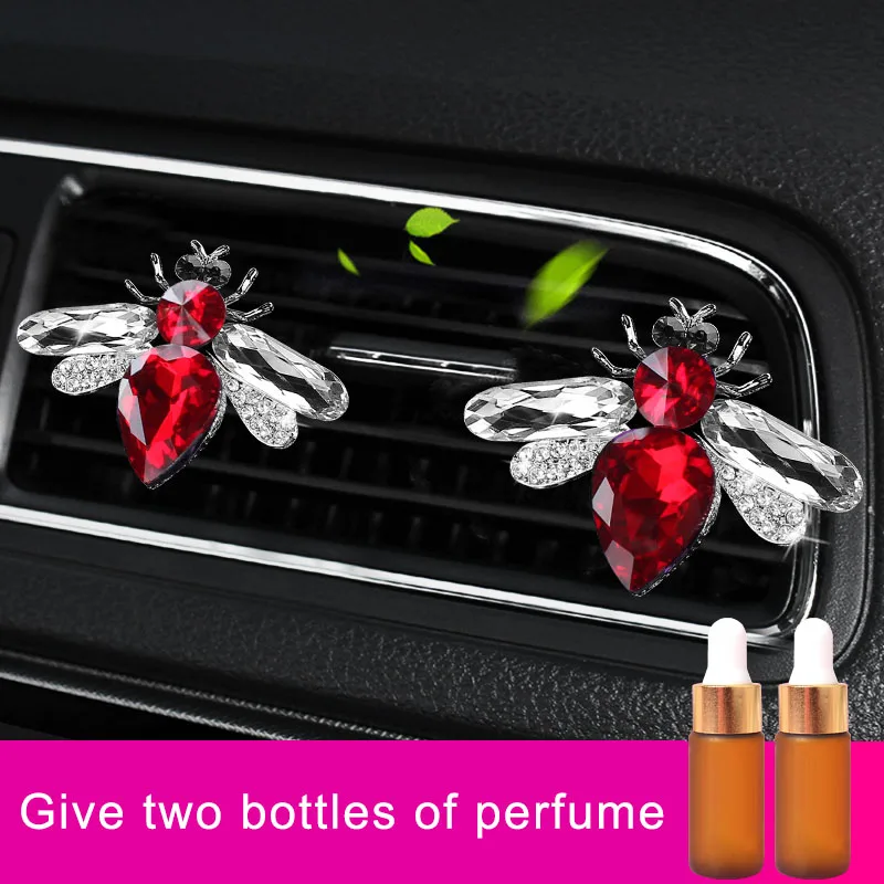 2 шт. Хрустальный прекрасный пчелиный автомобильный парфюм Алмазный кондиционер