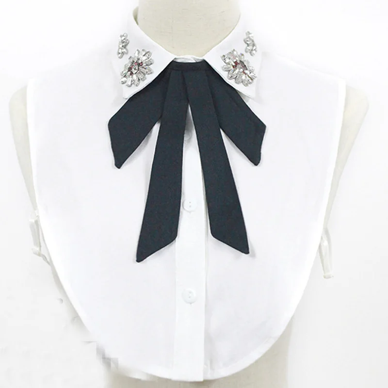 

Newly cotton shirt sweater high-quality Fake Collar For Pullovers Shirt Removable False Collars Vest Blouse turn down collar
