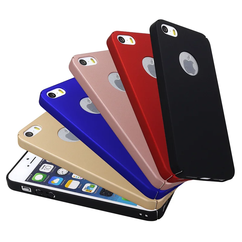 Для чехла Iphone 5S чехол жесткий пластиковый телефон сумка черный матовый 360