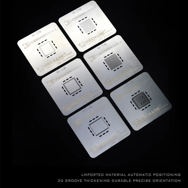 Механический 3D BGA паз трафарет автоматического позиционирования для iPhone 6 6P 6s 6s P 7 7P A8 A9 A10 cpu верхний и нижний слой