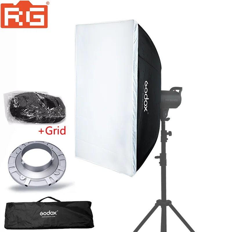 Софтбокс Godox 60*60/60*90/90*90/70*100/80*120 Портативный Прямоугольный софтбокс с боуэнсом