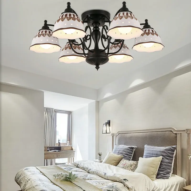 Светодиодная Подвесная лампа luminaria lustre White ceramic abajur современная люстра кухонная