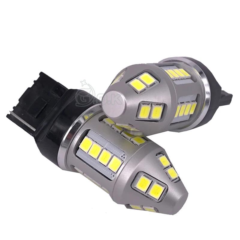 2x30 Вт T20 7440 светодиодный 30smd 2835 Светодиодный W21W автомобильный тормоз обратного