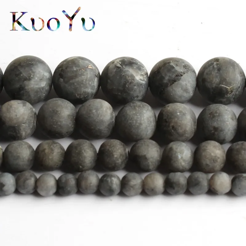 Матовые и черные гранитные шарики из Лабрадорита для изготовления ювелирных
