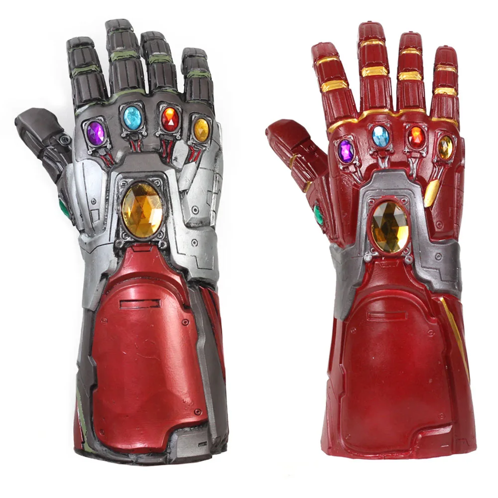 Латексные перчатки со светодиодным индикатором Endgame Железный человек Infinity Gauntlet