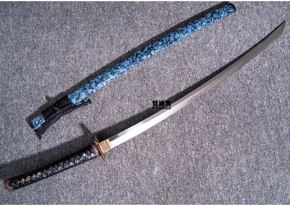 Japanese Samurai Katana Full Tang T10 Steel Clay Tempered Battle Sharp Sword tempered Samurai Sword Katana full tang