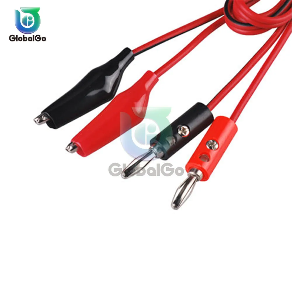1 шт. длина линии 10 см двухсторонний крокодил кабель с зажимами Аллигатор Cilp AV