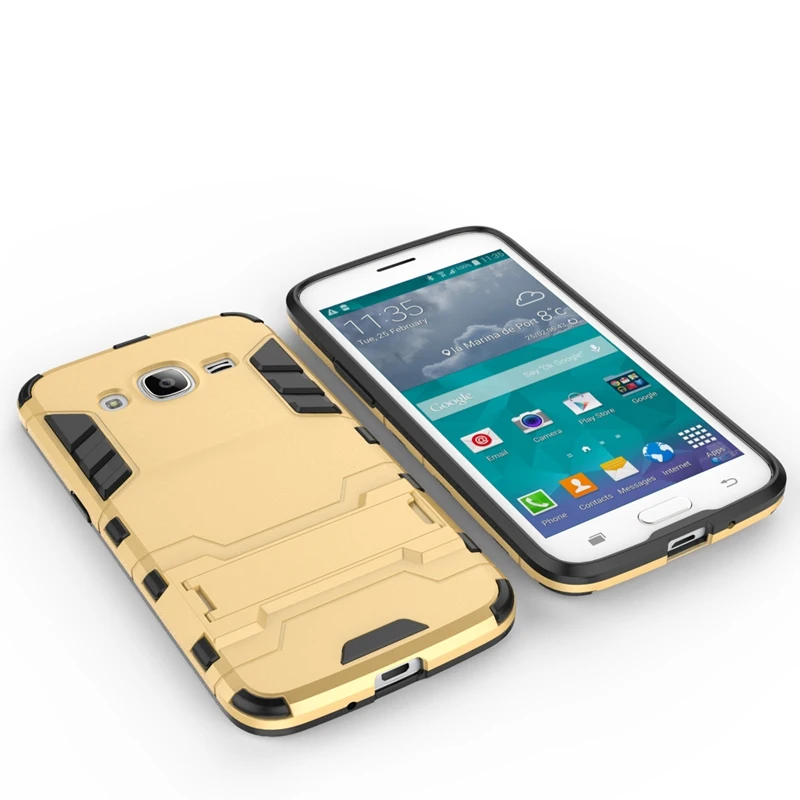 For Samsung Galaxy J1 2016 Case J120 J120F Slim Shockproof Robot Armor Hybrid Silicone Hard Phone Cover for |