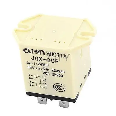 JQX-30F DC 24V Катушка Напряжение 8-Pin миниатюрный электромагнитное реле | Обустройство