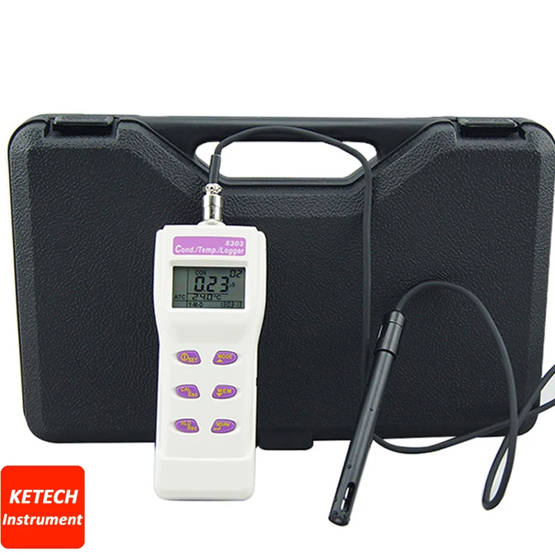 Фонарик с ручкой. Измеритель проводимости большим ЖК дисплеем|conductivity meter|conductivecond