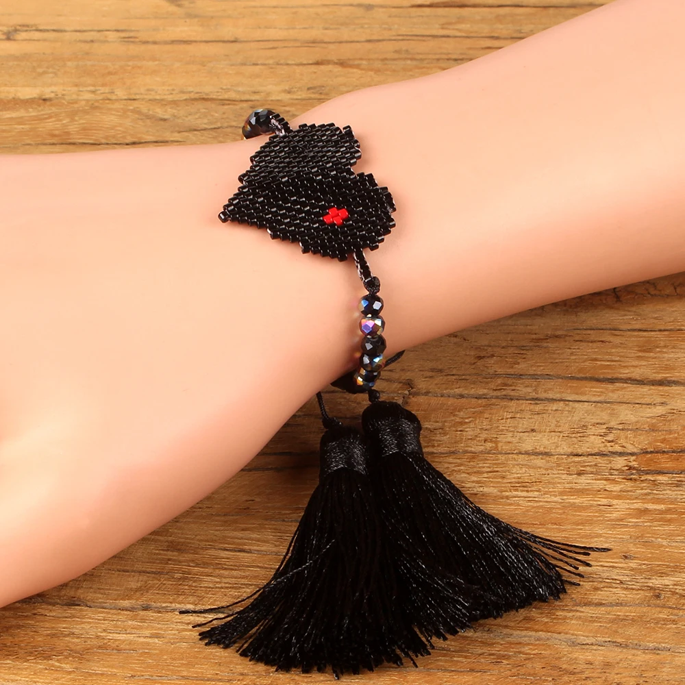 Женский браслет с сердечком Shinus летние браслеты ручной работы 2019 | Украшения и