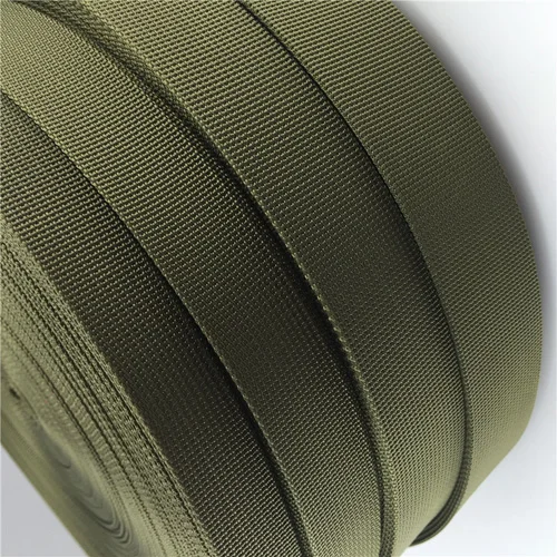 50mm wide 5yards 25 мм(" ширина) тесьма 5 ярдов армейский зеленый нейлон 38 мм 50 мм полиэстер Военная тесьма обвязка плетеный мешок ремень одежды обувь - Цвет: 50mm wide 5yards