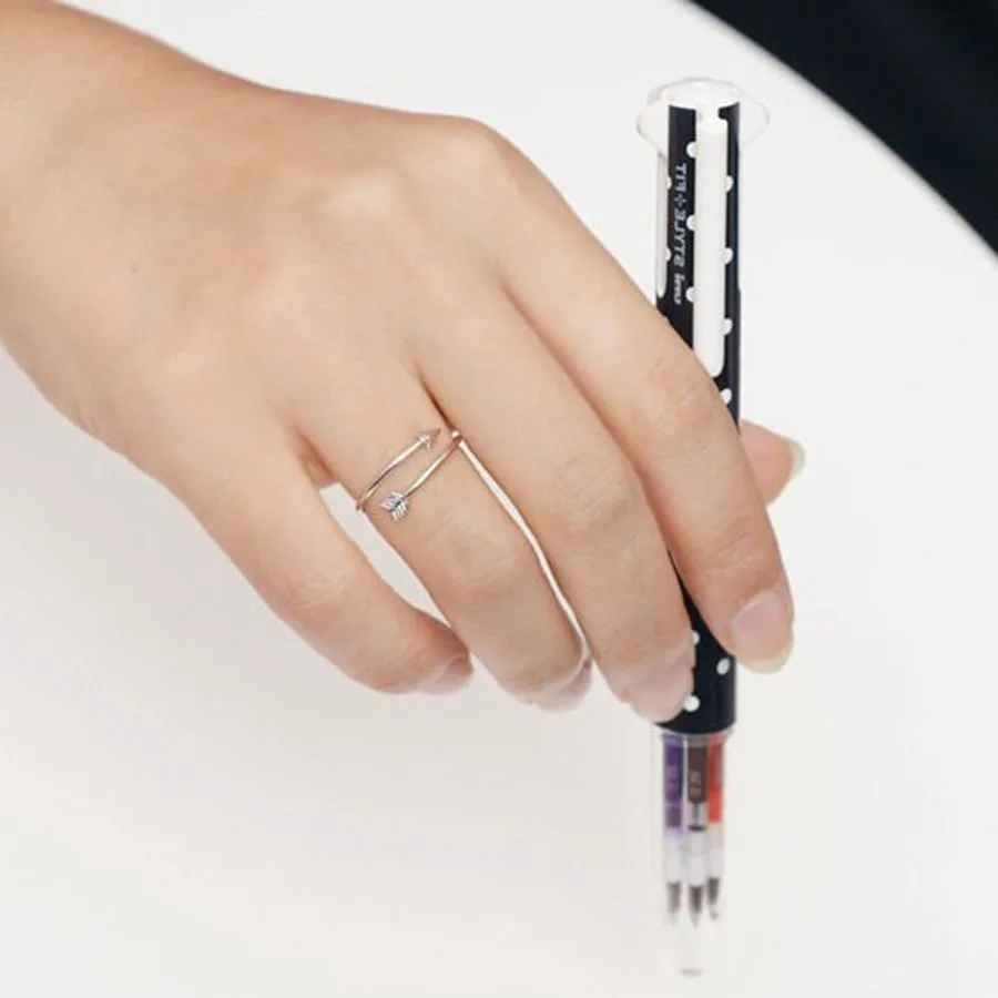 2020 модные ювелирные изделия в стиле панк Золотое регулируемое кольцо со стрелкой