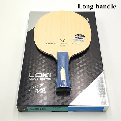 long handle LOKI V5 ракетка для настольного тенниса, профессиональная тренировочная ракетка для пинг-понга, ракетка для пинг-понга, не резиновая ракетка для пинг-понга - Цвет: long handle