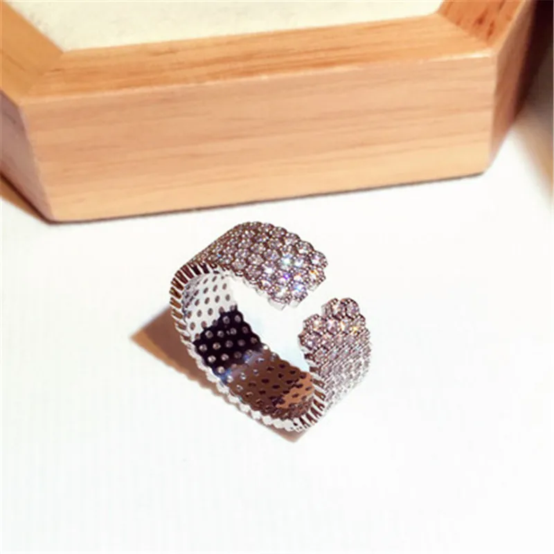 Charmwin новые модные корейские Открытые Кольца для женщин Регулируемые кольца