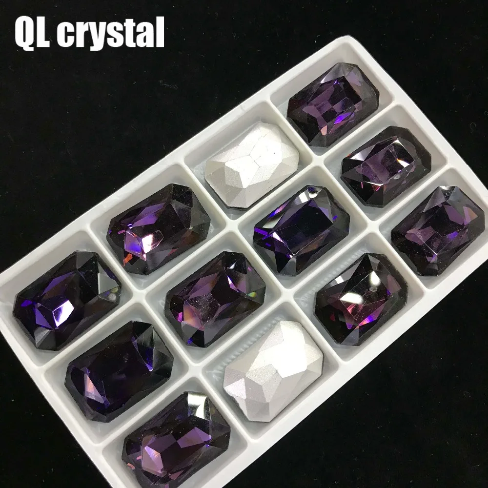 QL кристалл все размеры восьмиугольник Pointback горный хрусталь Высокое качество для