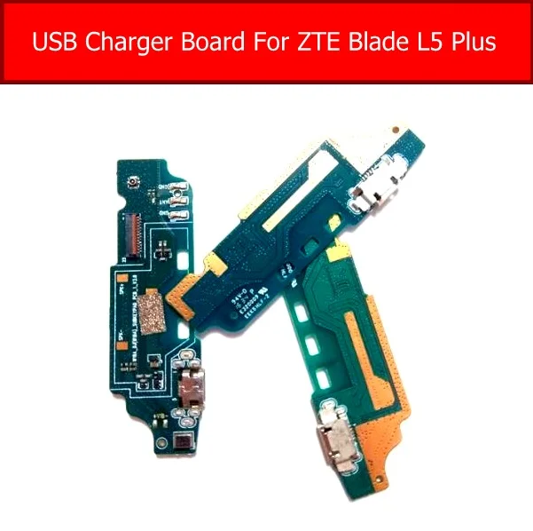 Плата подключения док-станции USB для ZTE Blade L5 Plus L0510, Плата подключения зарядного устройства, гибкий кабель, сменные детали