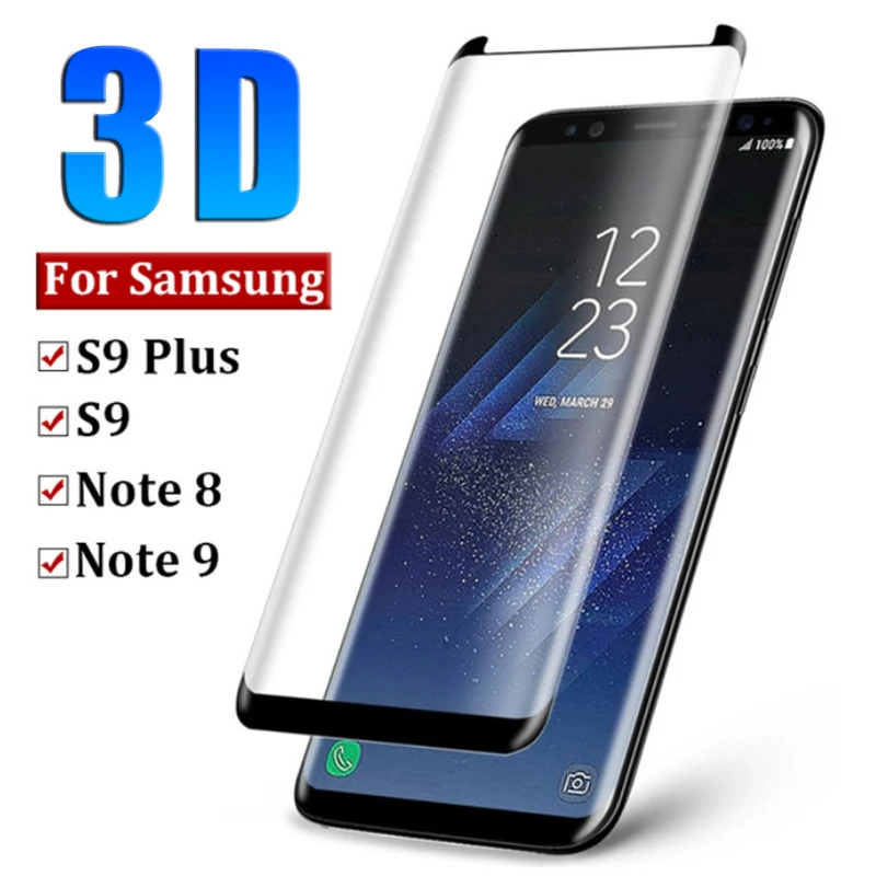 Защитное стекло для samsung s9plus закаленное galaxy s9 plus note 8 9 s|Защитные стёкла и плёнки