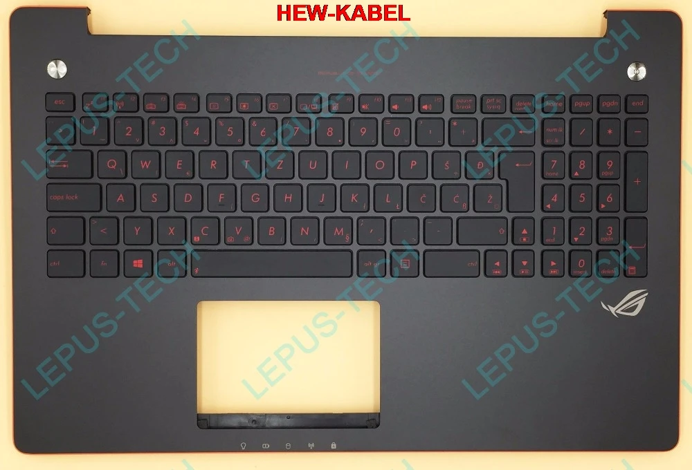 WB SV palmrest клавиатура для ASUS G550 N550 90NB04L3-R31WB0 N550JV N550JK с подсветкой верхний корпус