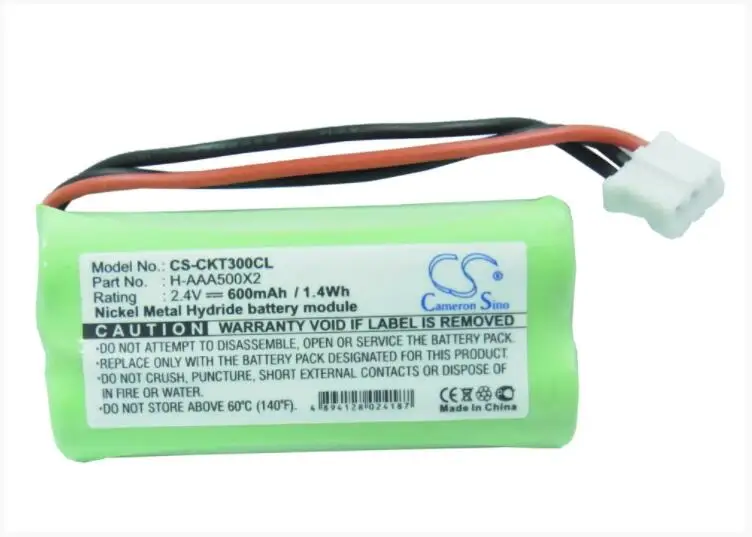 Аккумулятор Cameron Sino 600 мАч для PHILIPS Aleor 300 Kala 3322 3350 3351 3352 VOX DUOTU3351|Аккумуляторы