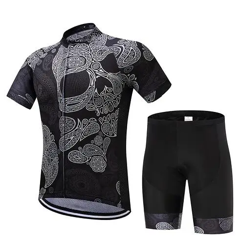 jersey and pants Мужская короткая велосипедная одежда, летний pro 9d гелевая Накладка для велосипеда, набор Джерси для команды, шоссейного велосипеда, комплект одежды для горного велосипеда, облегающий костюм - Цвет: jersey and pants