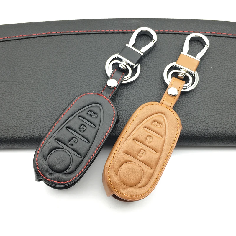 Новейший кожаный автомобильный брелок для ключей из натуральной кожи с 3