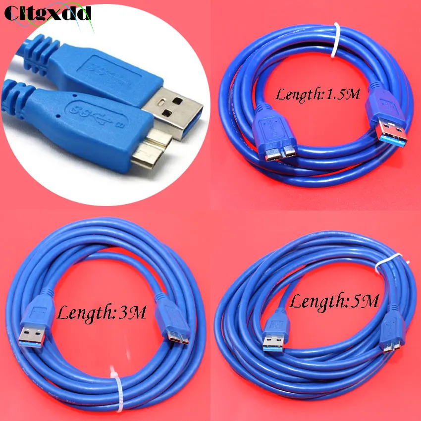 

Кабель USB 3,0 (штекер)/Micro B (штекер) cltgxdd, длина 1,5/3/5 м