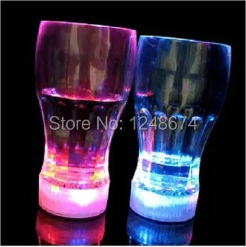 Free Shipping 3PCS Colorful LED Flashing Beer Cup Cola Mug 350ml Drink Nightclub Bar Glass for Bars Party |
