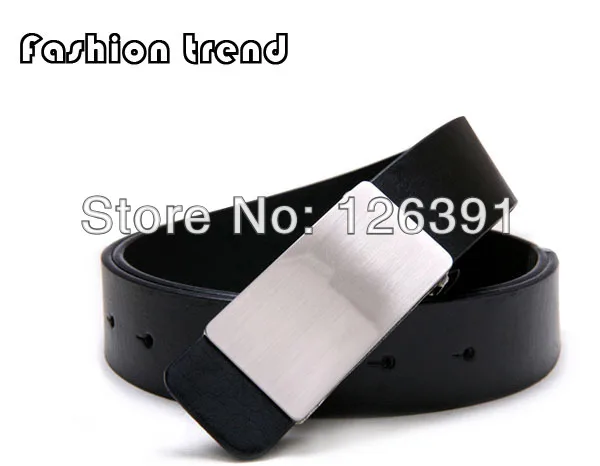 Модный пояс в стиле унисекс Мужские ремни черные/белые/кофейные простые