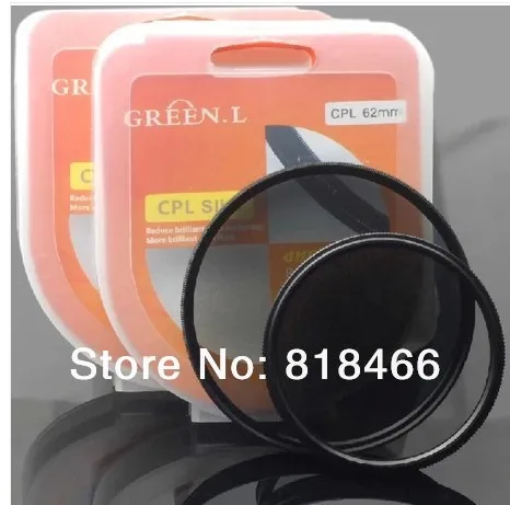 

Бесплатная доставка трек номер 49 мм Зеленый L CPL круговой поляризационный фильтр объектива для Sony NEX series18-55 диаметр объектива 49 мм