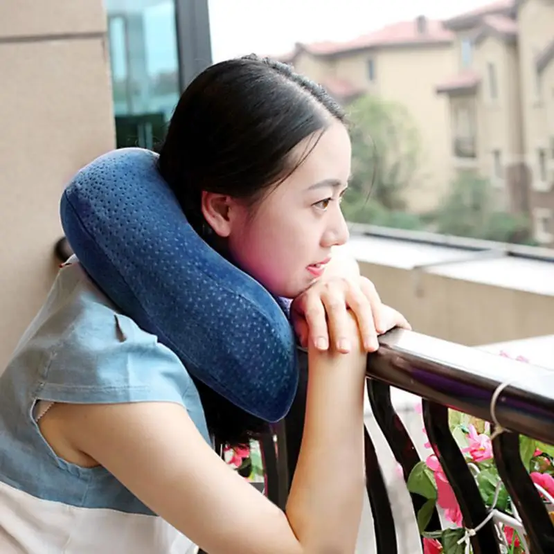 Новая подушка для шеи массажер u-образная шея микро-бисер кровать отдыха самолета