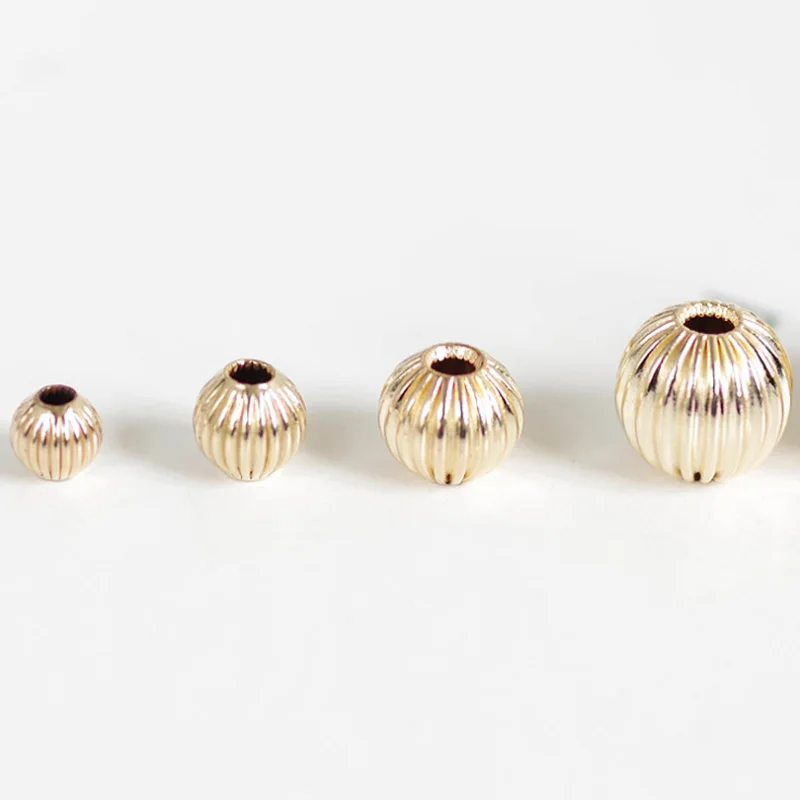 10 шт. круглые бусины в форме тыквы 3 8 мм|spacer beads|beads spacers beadsfor jewelry making |