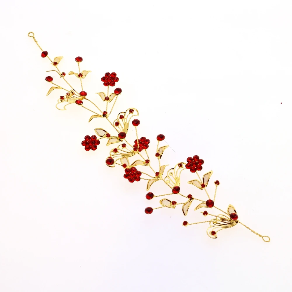 Модный корейский ювелирный набор красная повязка на голову с бусинами