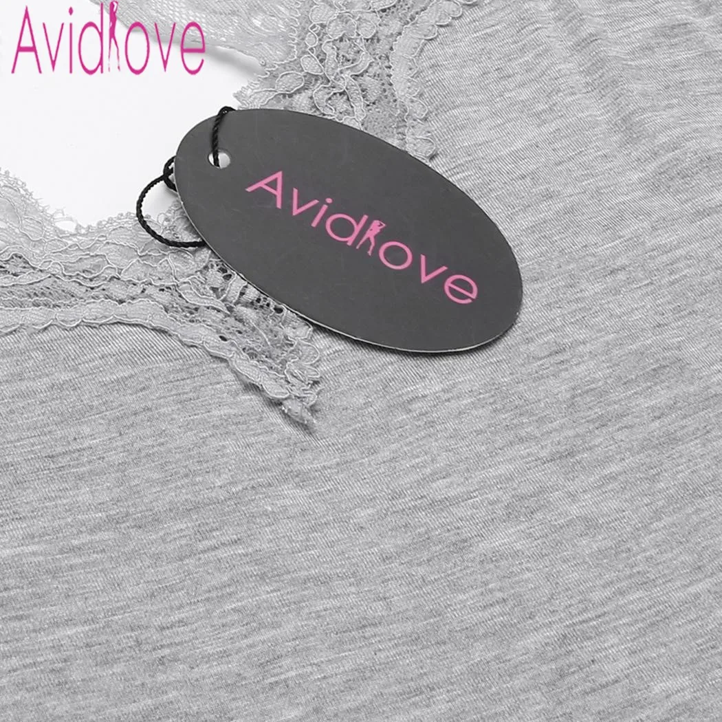 Женская кружевная ночная рубашка с открытой спиной Avidlove v образным вырезом