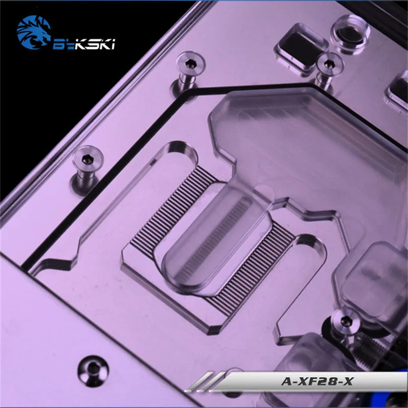 Водяной блок Bykski с полным покрытием графического процессора для XFX R9 280 6G Magic Honor