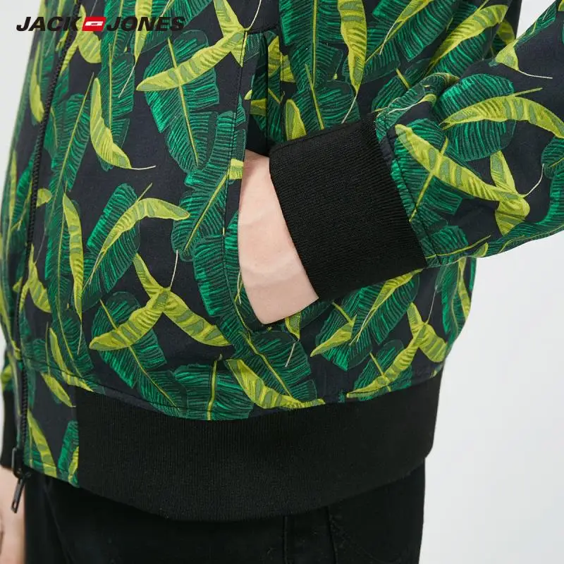 JackJones Мужская куртка черная камуфляжная двухсторонняя короткая бейсбольная