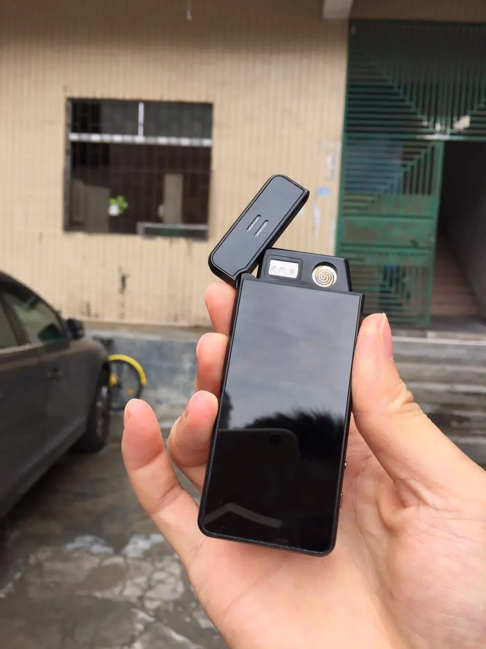 Мини зажигалка Телефон Ультра-тонкий металлический телефон прикуриватель персональный маленький мобильный телефон анти-потеря позиционирования