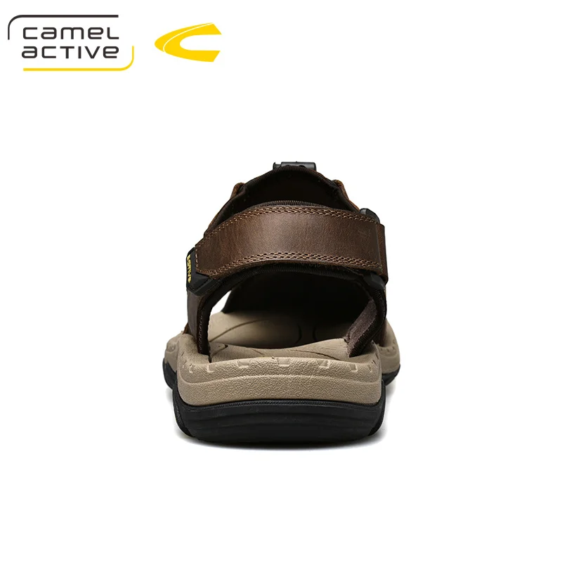 Camel Active 2019 New High Quality Summer Men Sandals Genuine Leather Comfortable Hook &amp Loop Shoes Fashion Casual | Обувь